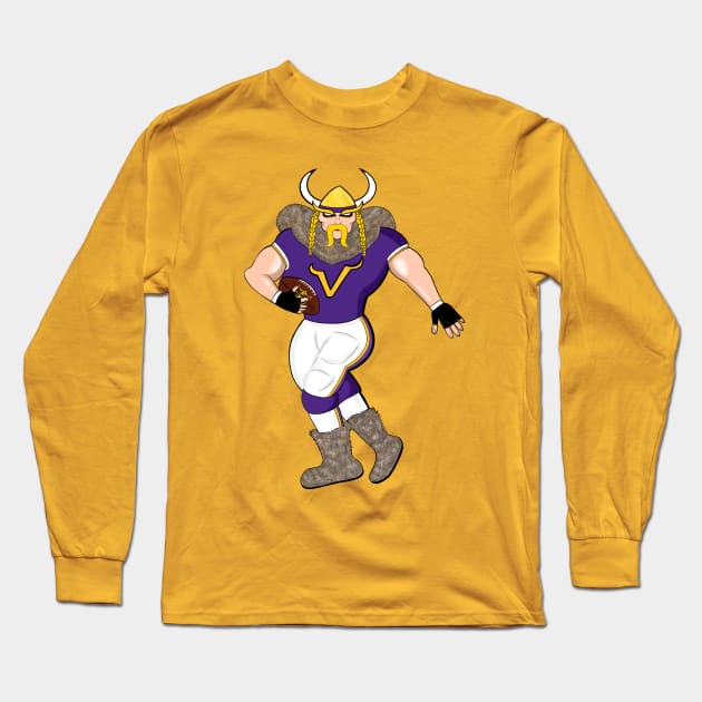 The Minnesota Viking Long Sleeve T-Shirt by speciezasvisuals